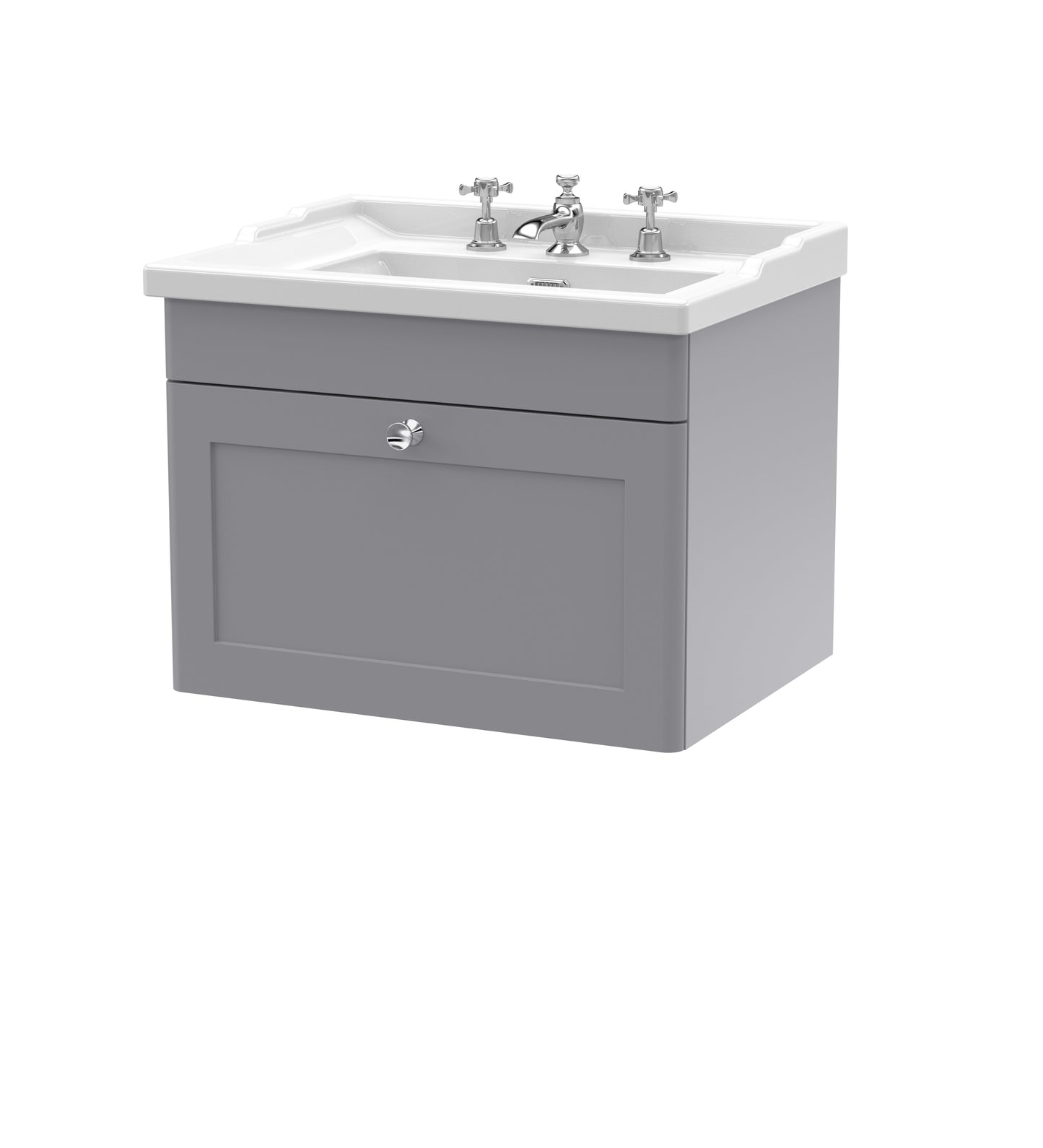 NUIE 600mm Wall Hung 1 Drawer Vanity & Basin 3TH