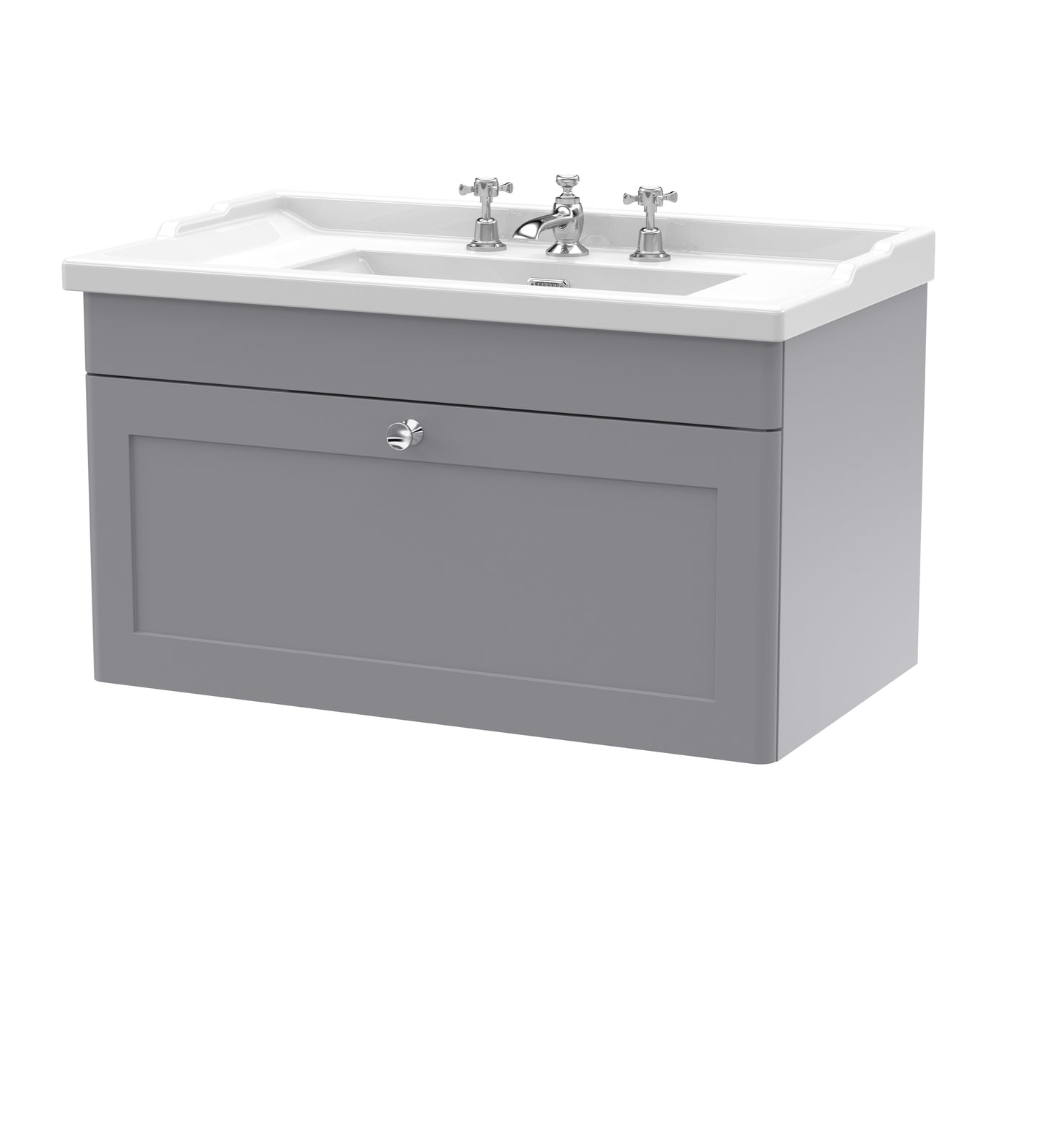 NUIE 800mm Wall Hung 1 Drawer Vanity & Basin 3TH