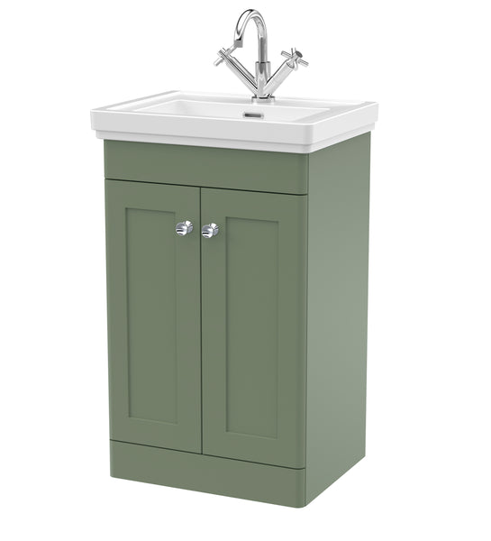 NUIE 500mm Floor Standing 2-Door Vanity & Basin 1TH