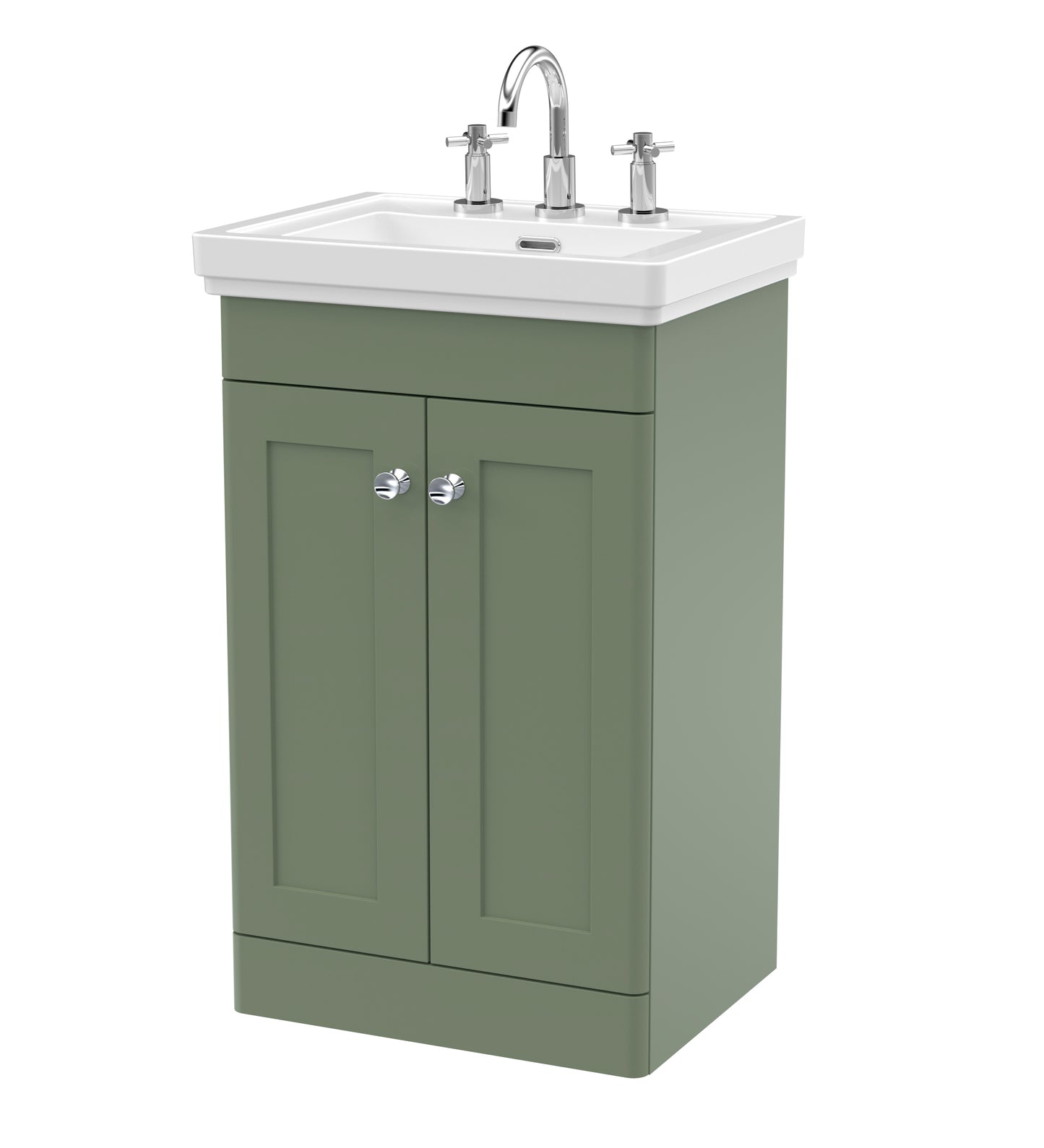 NUIE 500mm Floor Standing 2-Door Vanity & Basin 3TH