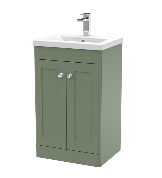 NUIE 500mm Floor Standing 2 Door Vanity & Basin 1