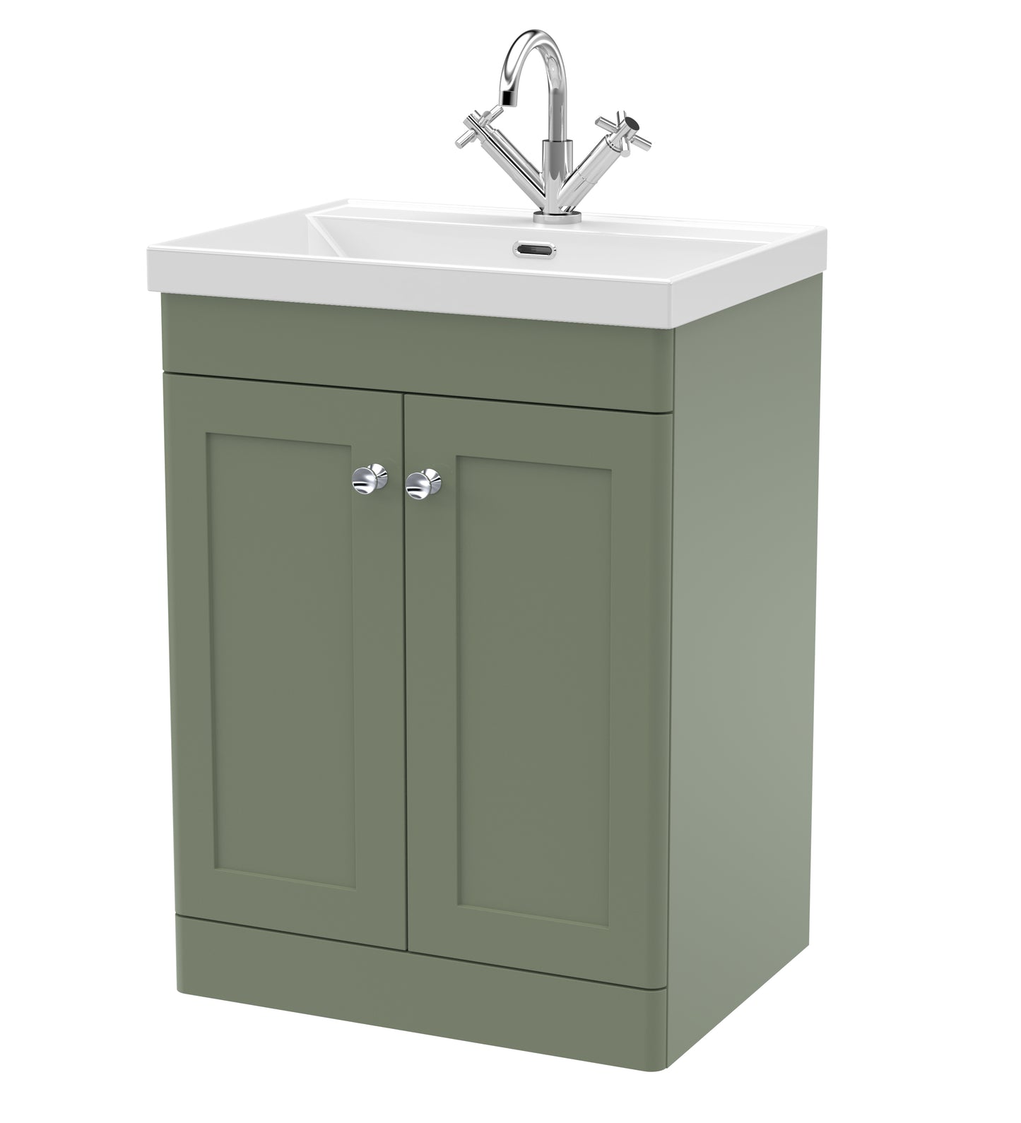 NUIE 600mm Floor Standing 2-Door Vanity with Basin - 1 Tap Hole