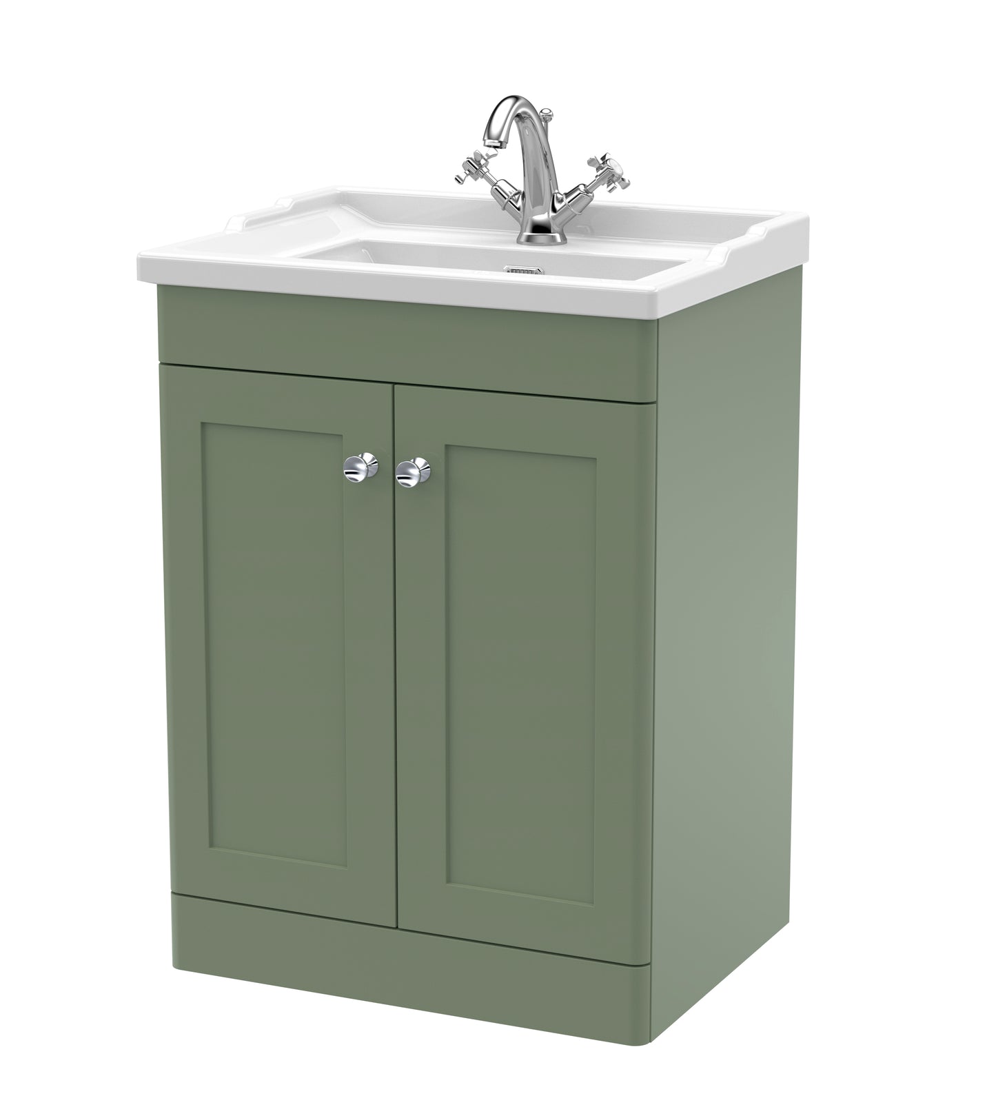 NUIE 600mm Floor Standing 2 Door Vanity & Basin 1TH