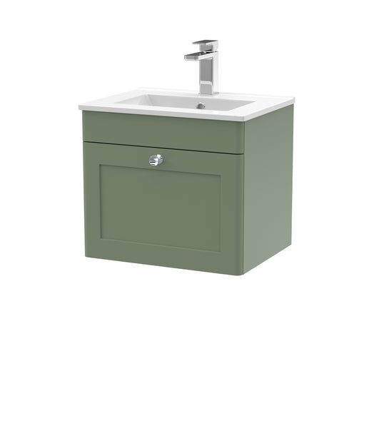 NUIE 500mm Wall Hung 1 Drawer Vanity & Basin 2