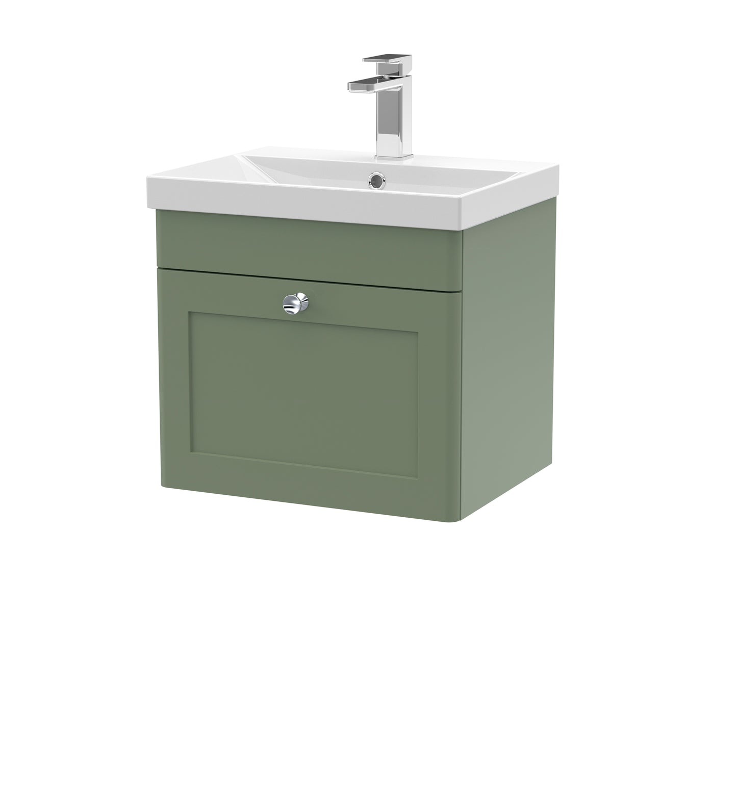 NUIE 500mm Wall Hung 1 Drawer Vanity & Basin 3