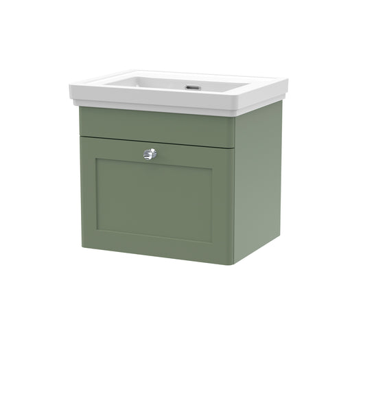 NUIE 500mm Wall Hung 1 Drawer Vanity & Basin 0TH