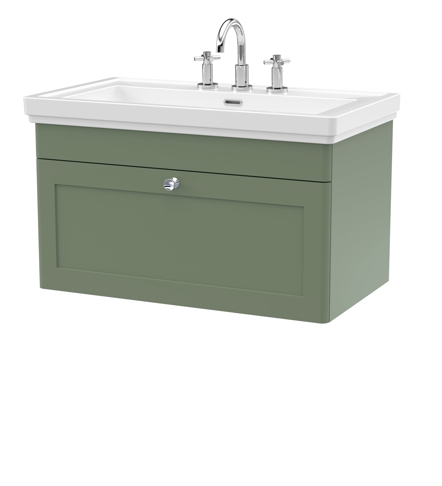 NUIE 800mm Wall Hung 1-Drawer Vanity & Basin 3TH