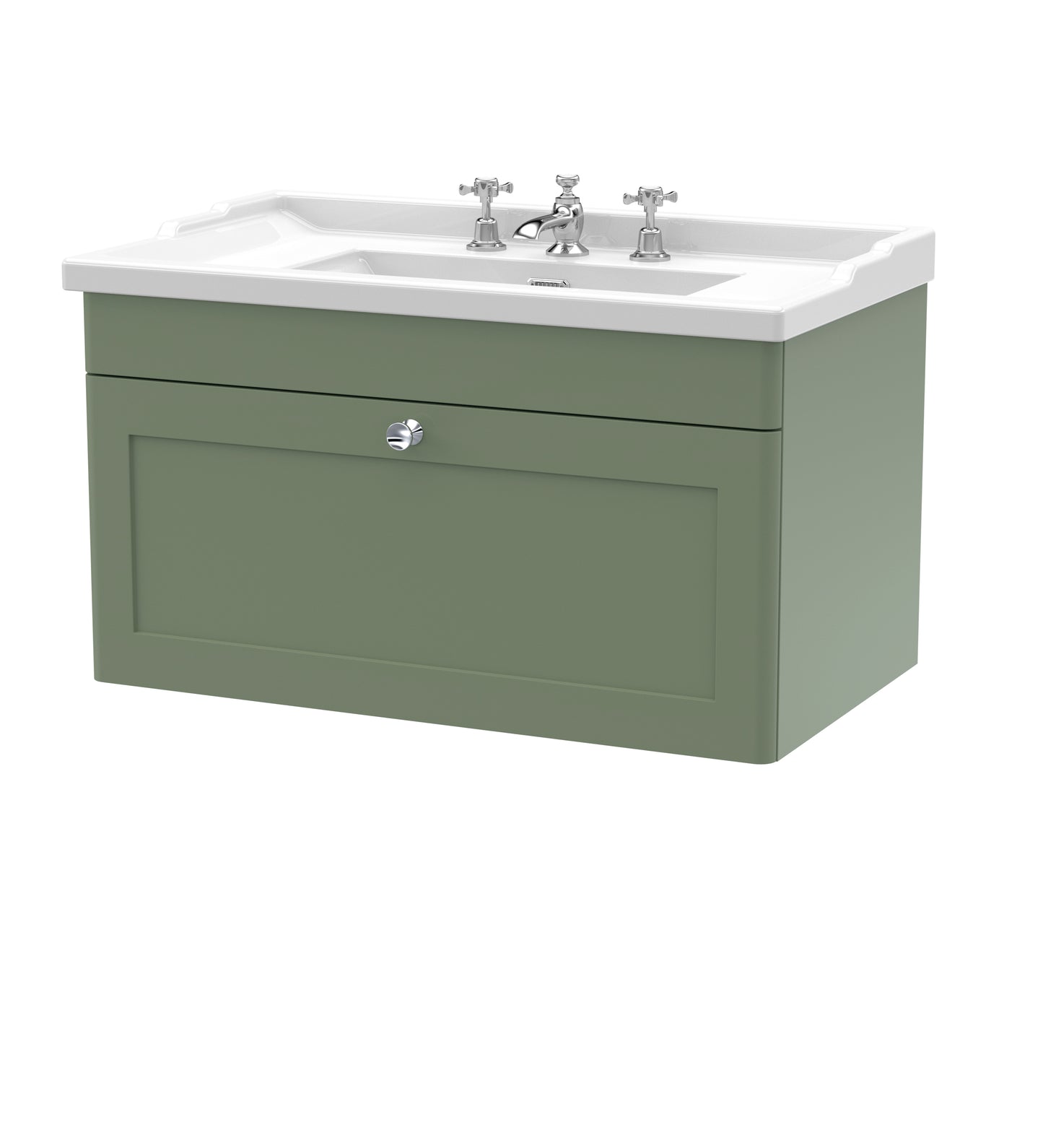 NUIE 800mm Wall Hung 1 Drawer Vanity & Basin 3TH