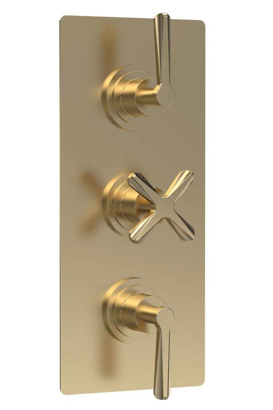 NUIE Triple Thermostatic Shower Valve With Diverter