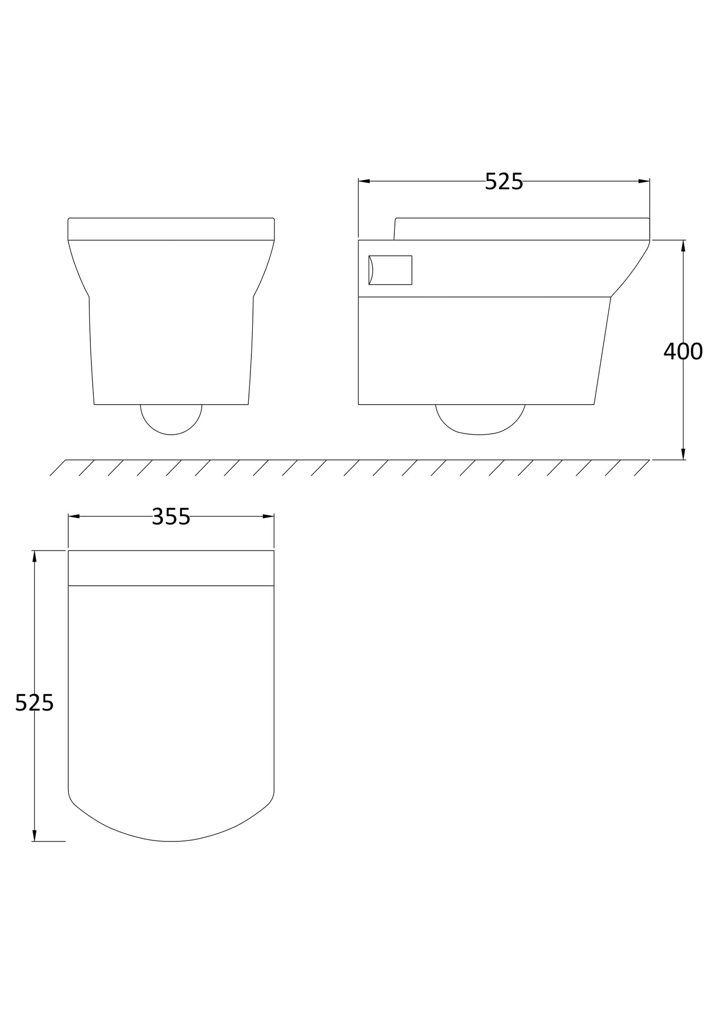 Hudson Reed Wall Hung Pan & Seat