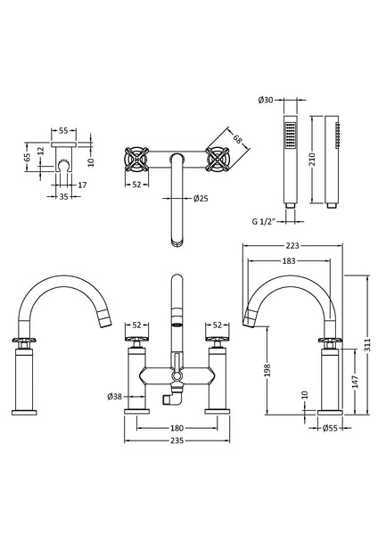 NUIE Bath Shower Mixer