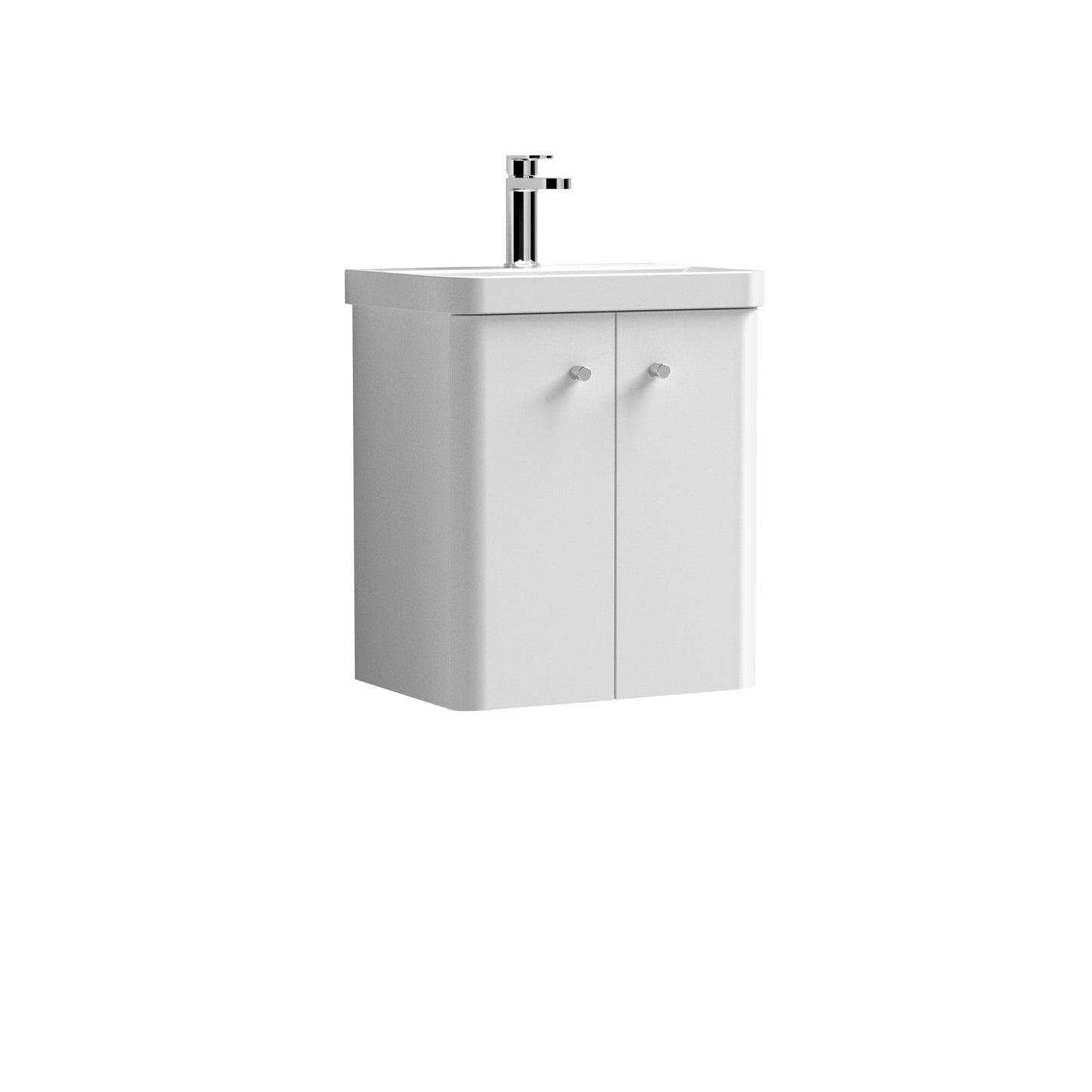 NUIE 500mm Wall Hung 2-Door Vanity & Basin