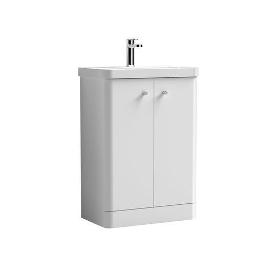NUIE 600mm Floor Standing 2-Door Vanity & Basin