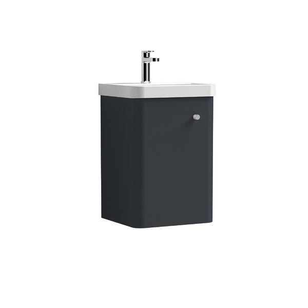 NUIE 400mm Wall Hung 1 Door Unit & Basin