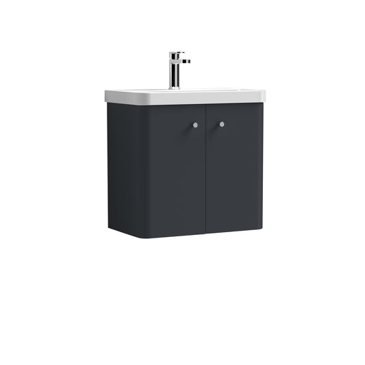 NUIE 600mm Wall Hung 2 Door Unit & Basin