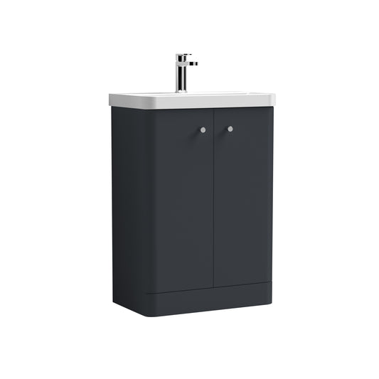 NUIE 600mm Floor Standing 2 Door Unit & Basin