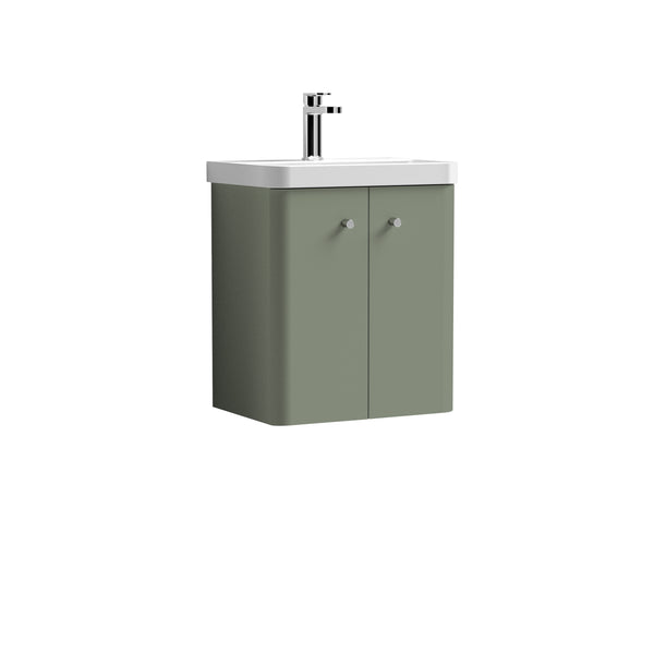 NUIE 500mm Wall Hung 2 Door Unit & Basin