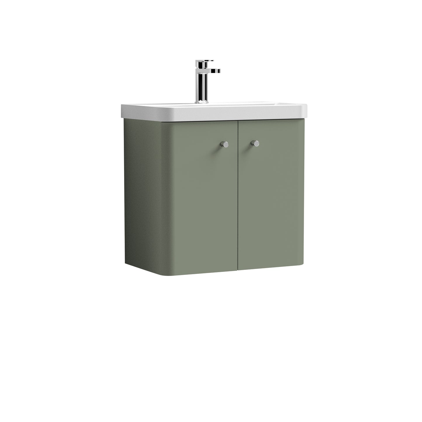 NUIE 600mm Wall Hung 2 Door Unit & Basin