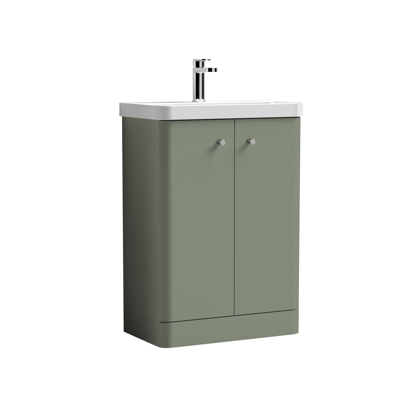 NUIE 600mm Floor Standing 2 Door Unit & Basin