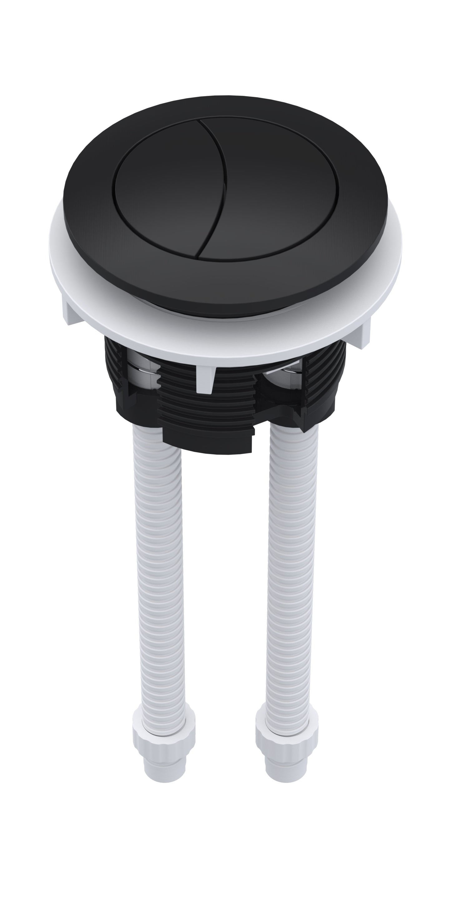 NUIE Matt Black Cistern Push Button