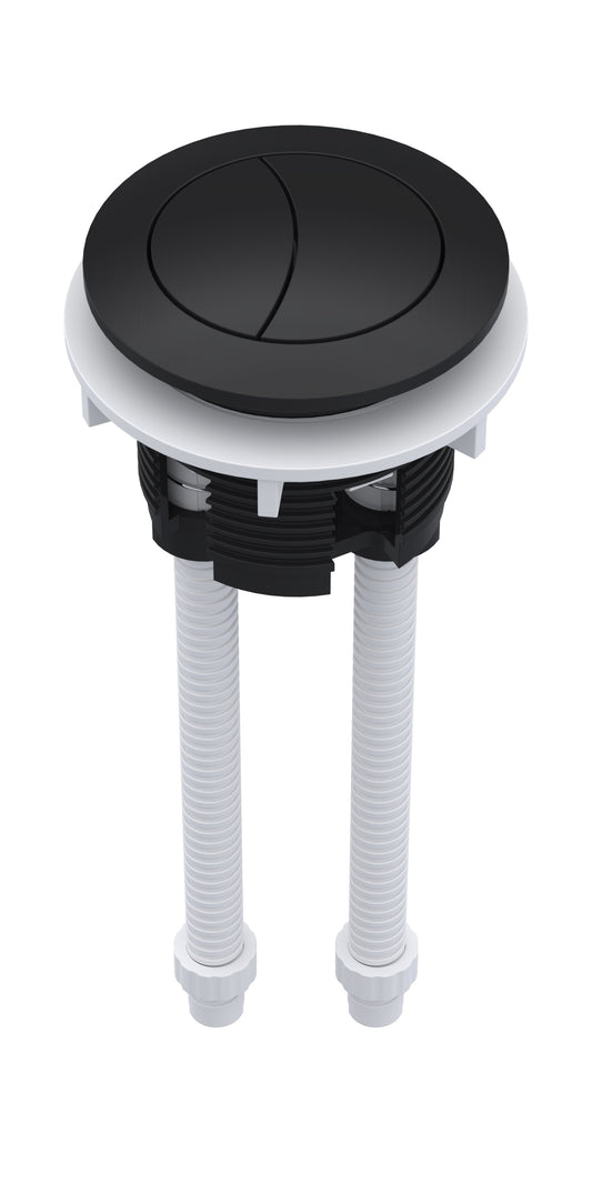 NUIE Matt Black Cistern Push Button