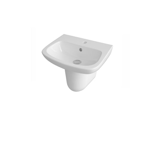 NUIE 500mm Basin & Semi Pedestal