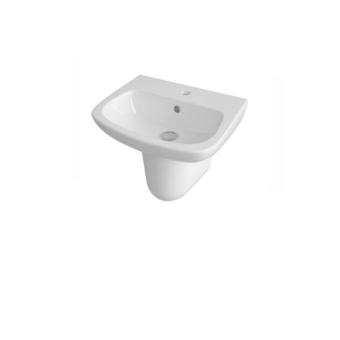 NUIE 500mm Basin & Semi Pedestal