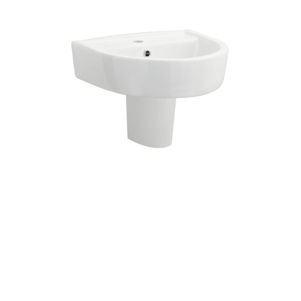 NUIE 420mm Basin & Semi Pedestal