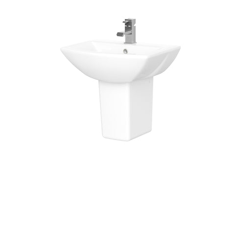 NUIE 500mm Basin & Semi Pedestal