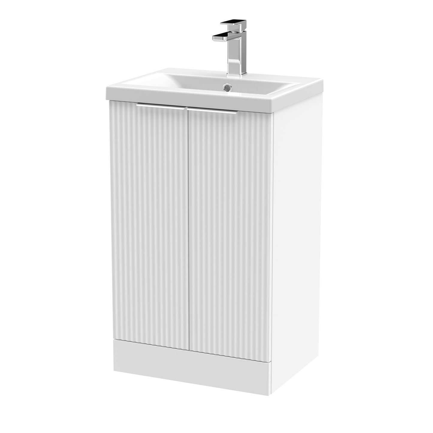 Hudson Reed 500mm Floor Standing 2 Door Vanity & Basin 1