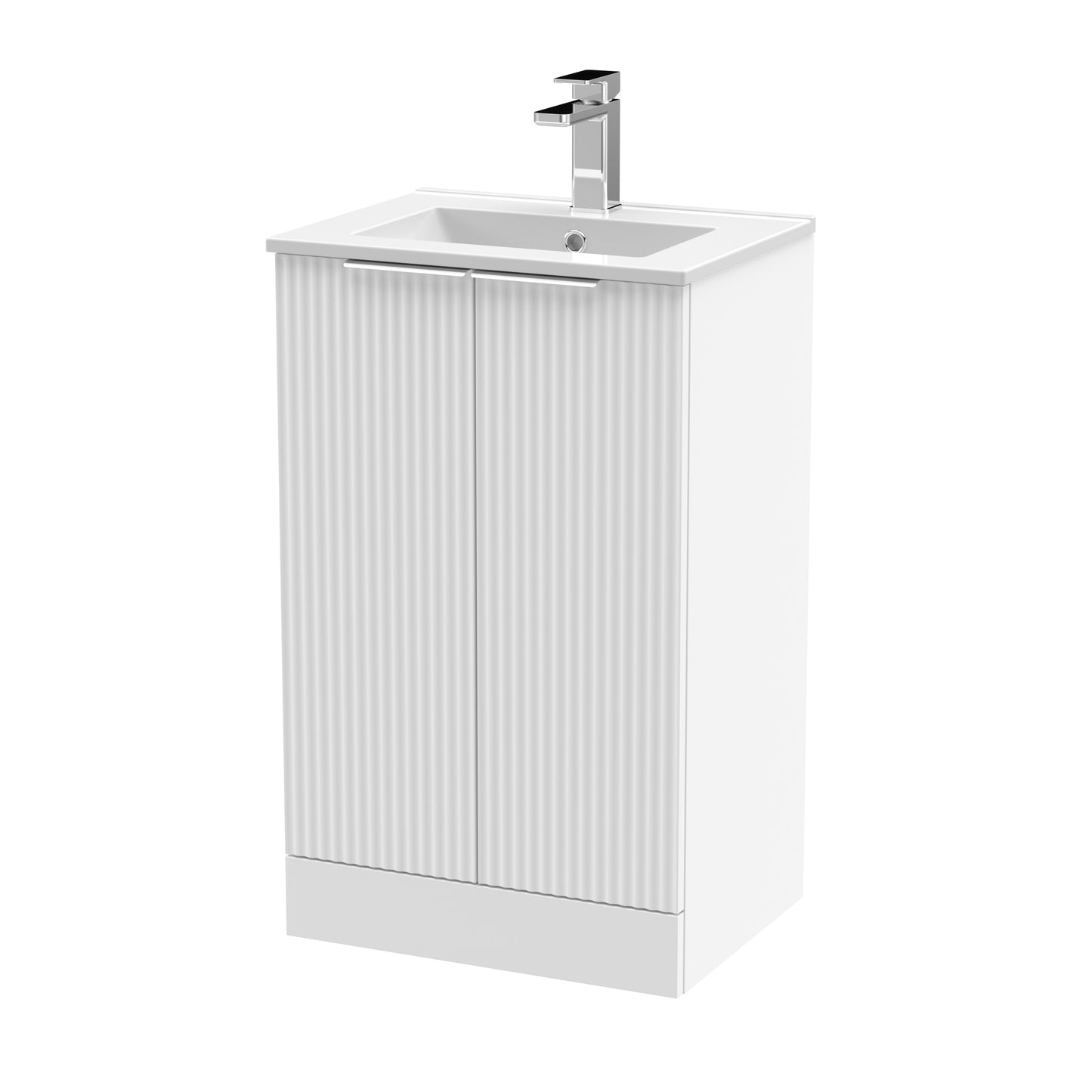Hudson Reed 500mm Floor Standing 2 Door Vanity & Basin 2