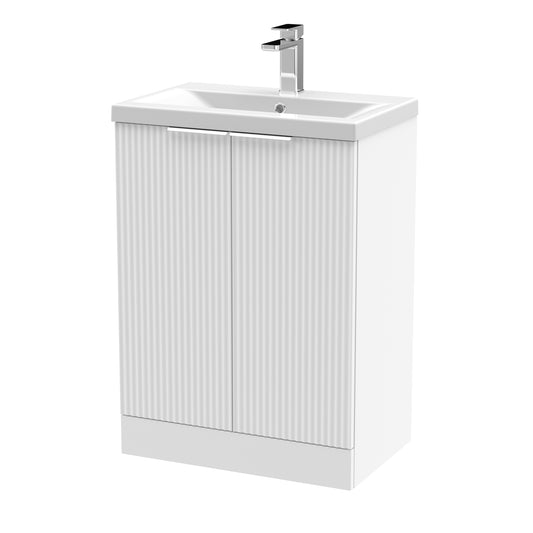 Hudson Reed 600mm Floor Standing 2 Door Vanity & Basin 1