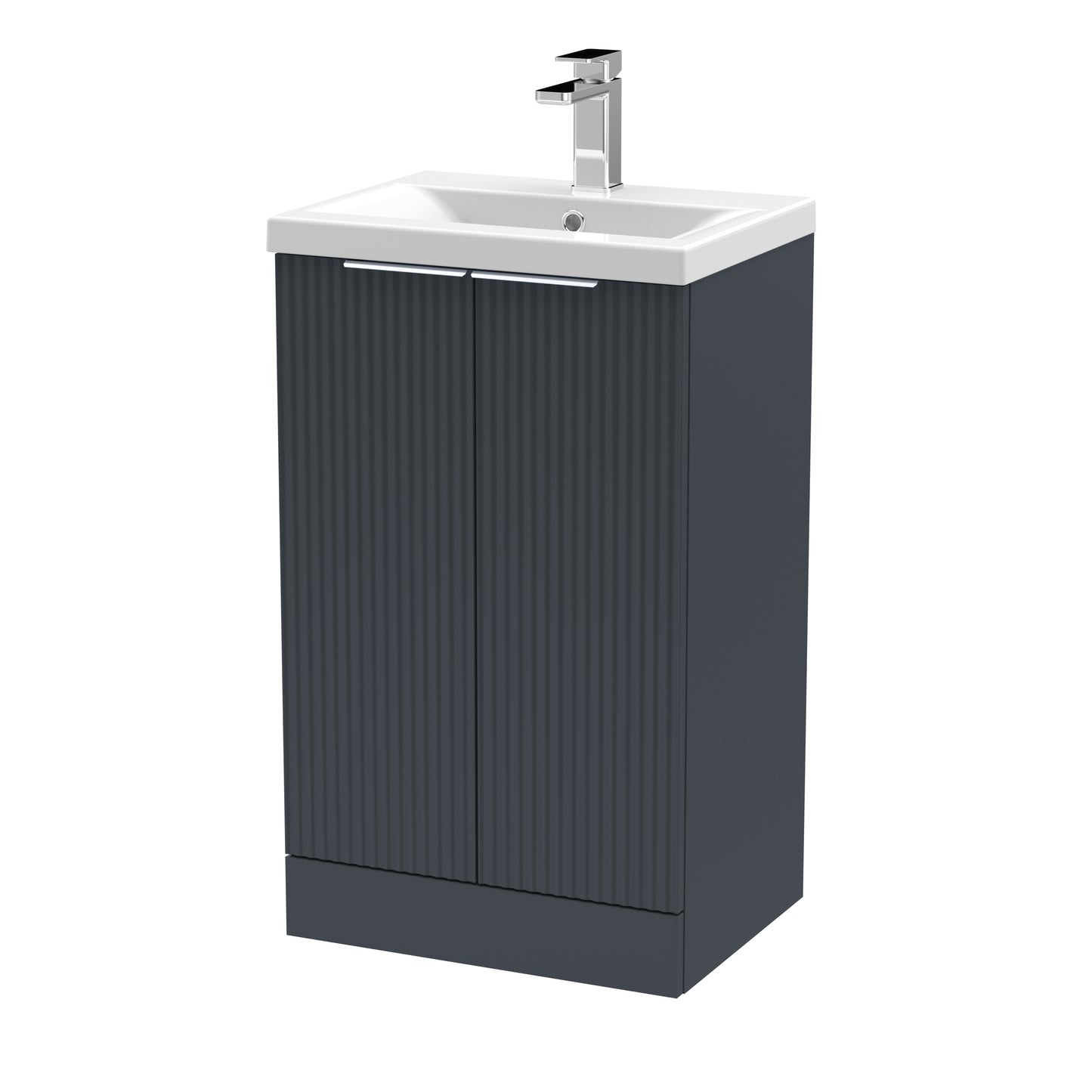 Hudson Reed 500mm Floor Standing 2 Door Vanity & Basin 1