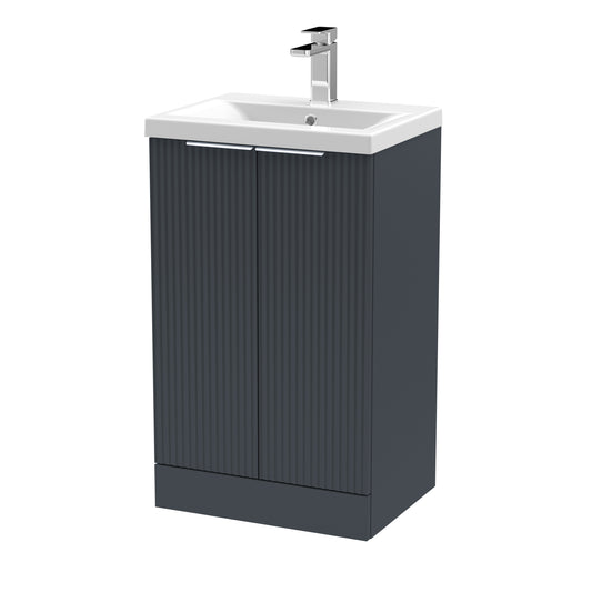 Hudson Reed 500mm Floor Standing 2 Door Vanity & Basin 1