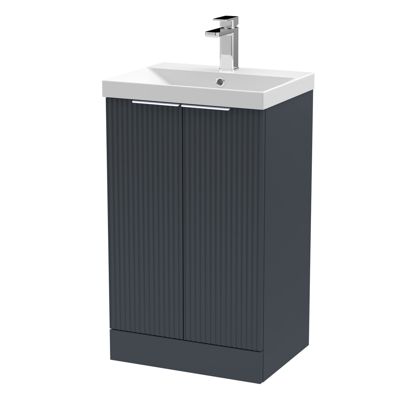 Hudson Reed 500mm Floor Standing 2 Door Vanity & Basin 3