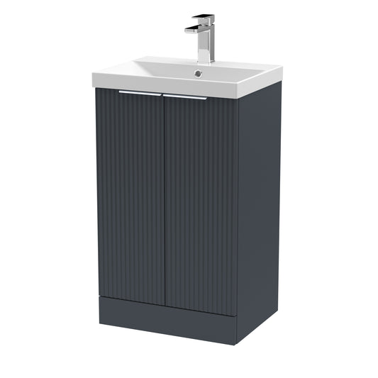 Hudson Reed 500mm Floor Standing 2 Door Vanity & Basin 3