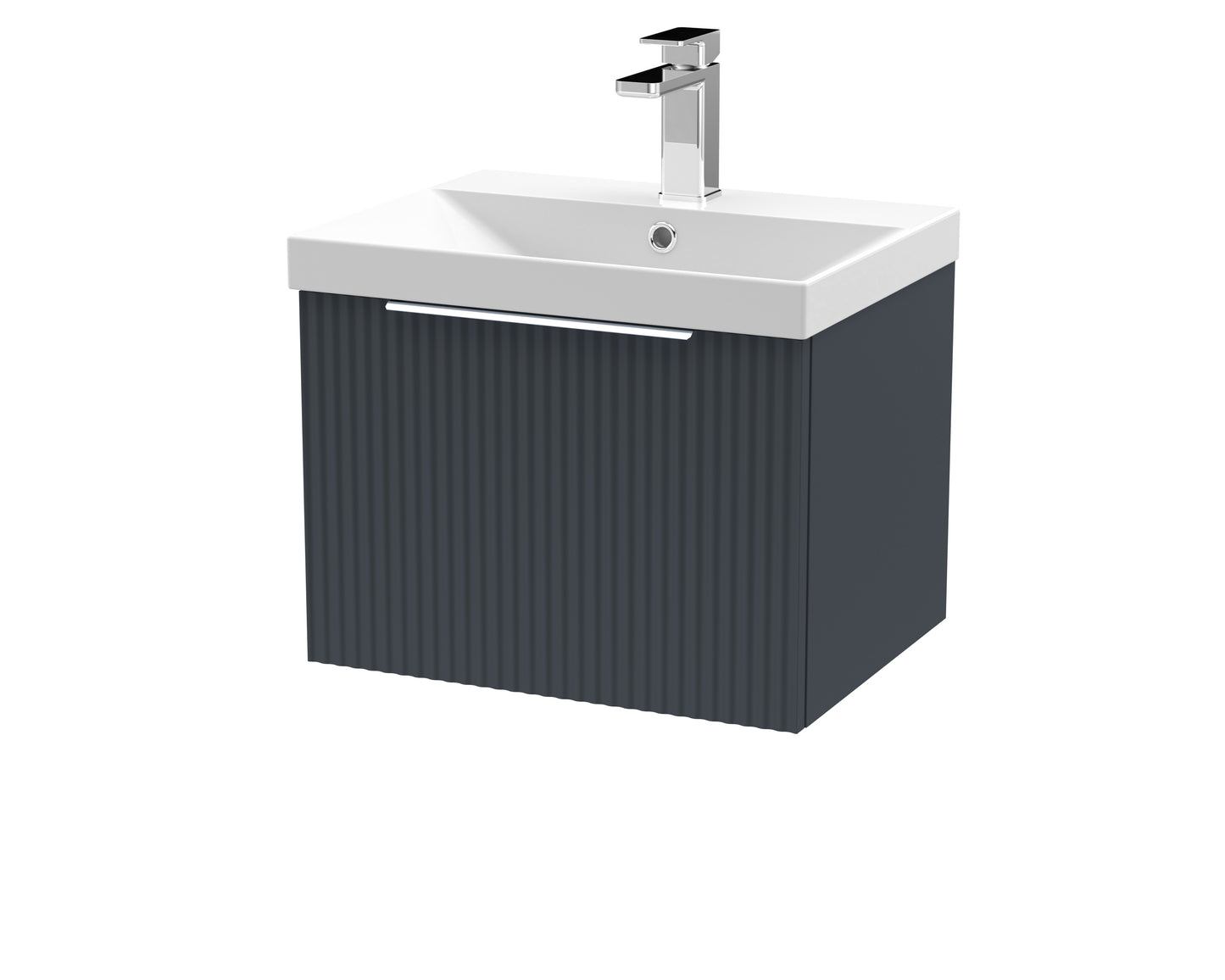 Hudson Reed 500mm Wall Hung Single Drawer Vanity & Basin 3