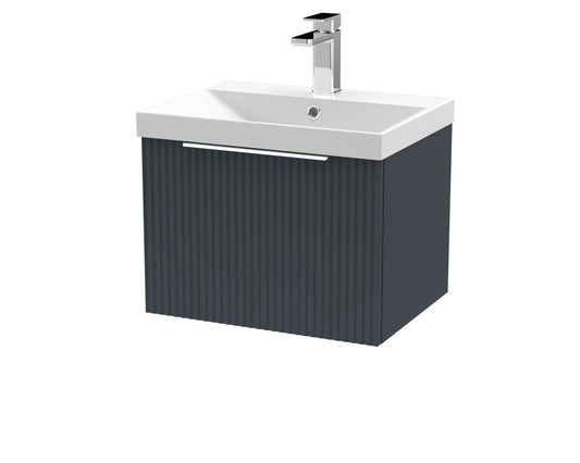 Hudson Reed 500mm Wall Hung Single Drawer Vanity & Basin 3