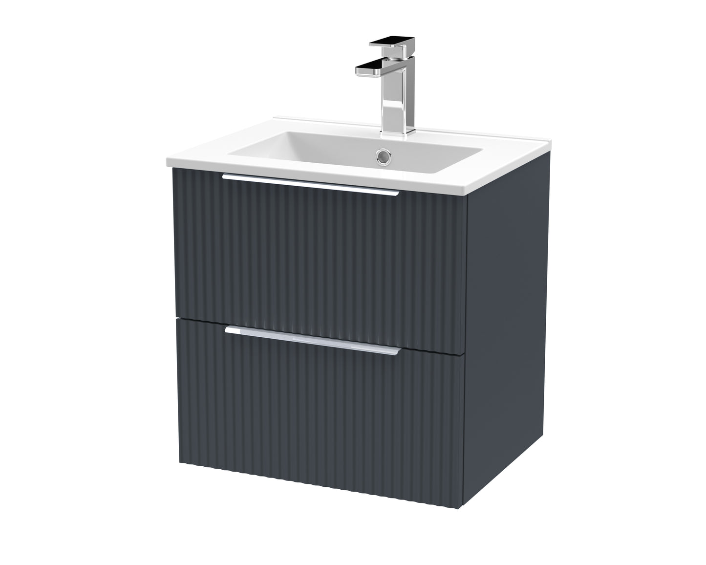 Hudson Reed 500mm Wall Hung 2 Drawer Vanity & Basin 2