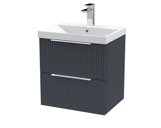 Hudson Reed 500mm Wall Hung 2 Drawer Vanity & Basin 3