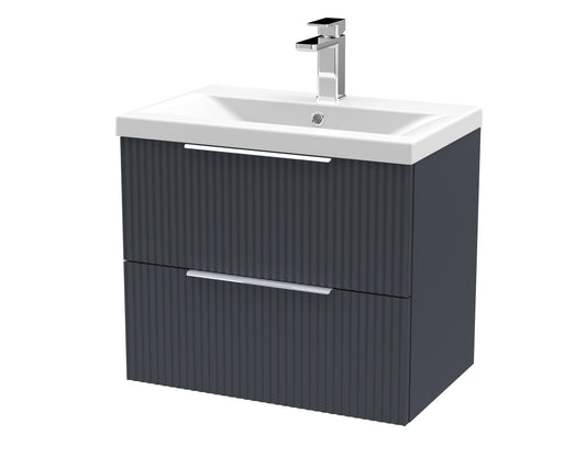 Hudson Reed 600mm Wall Hung 2 Drawer Vanity & Basin 1
