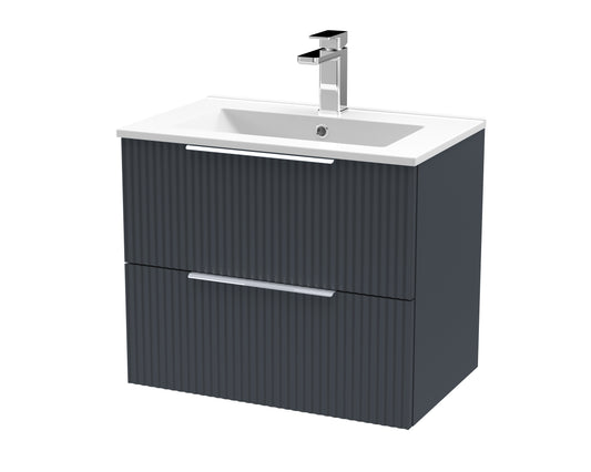 Hudson Reed 600mm Wall Hung 2 Drawer Vanity & Basin 2
