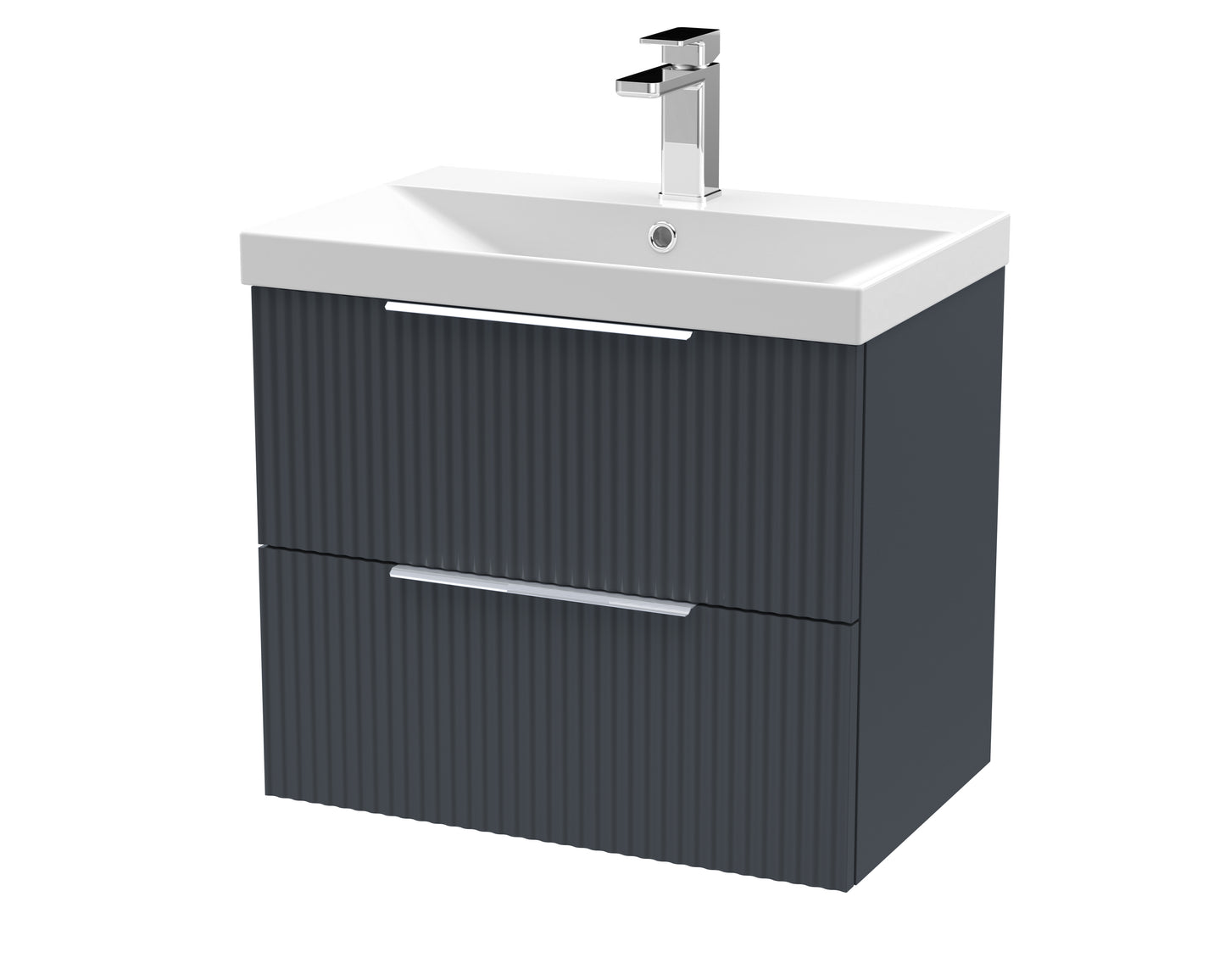Hudson Reed 600mm Wall Hung 2 Drawer Vanity & Basin 3