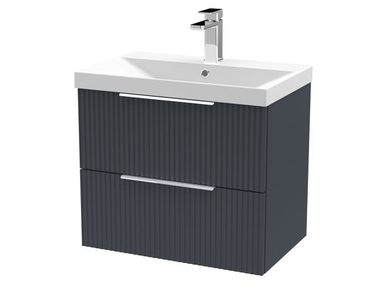 Hudson Reed 600mm Wall Hung 2 Drawer Vanity & Basin 3
