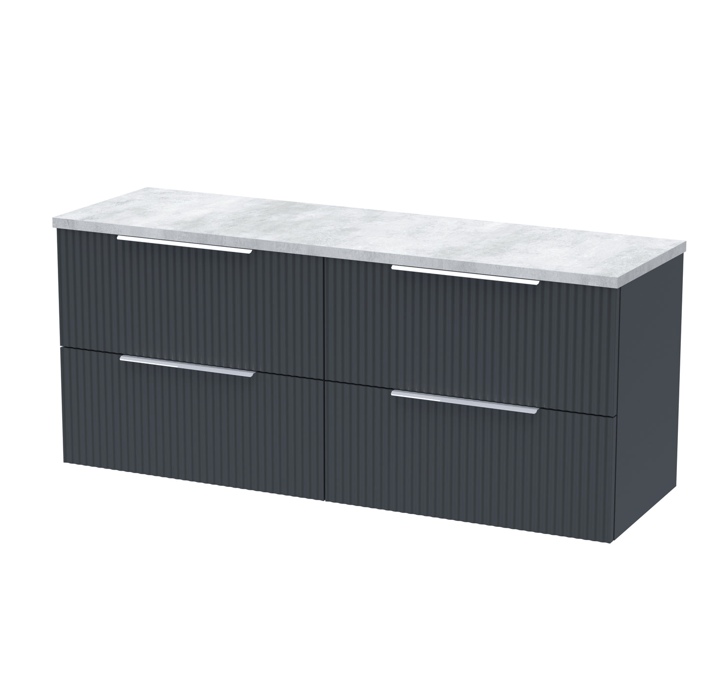 Hudson Reed 1200 Wall Hung 4-Drawer Vanity & Laminate Worktop