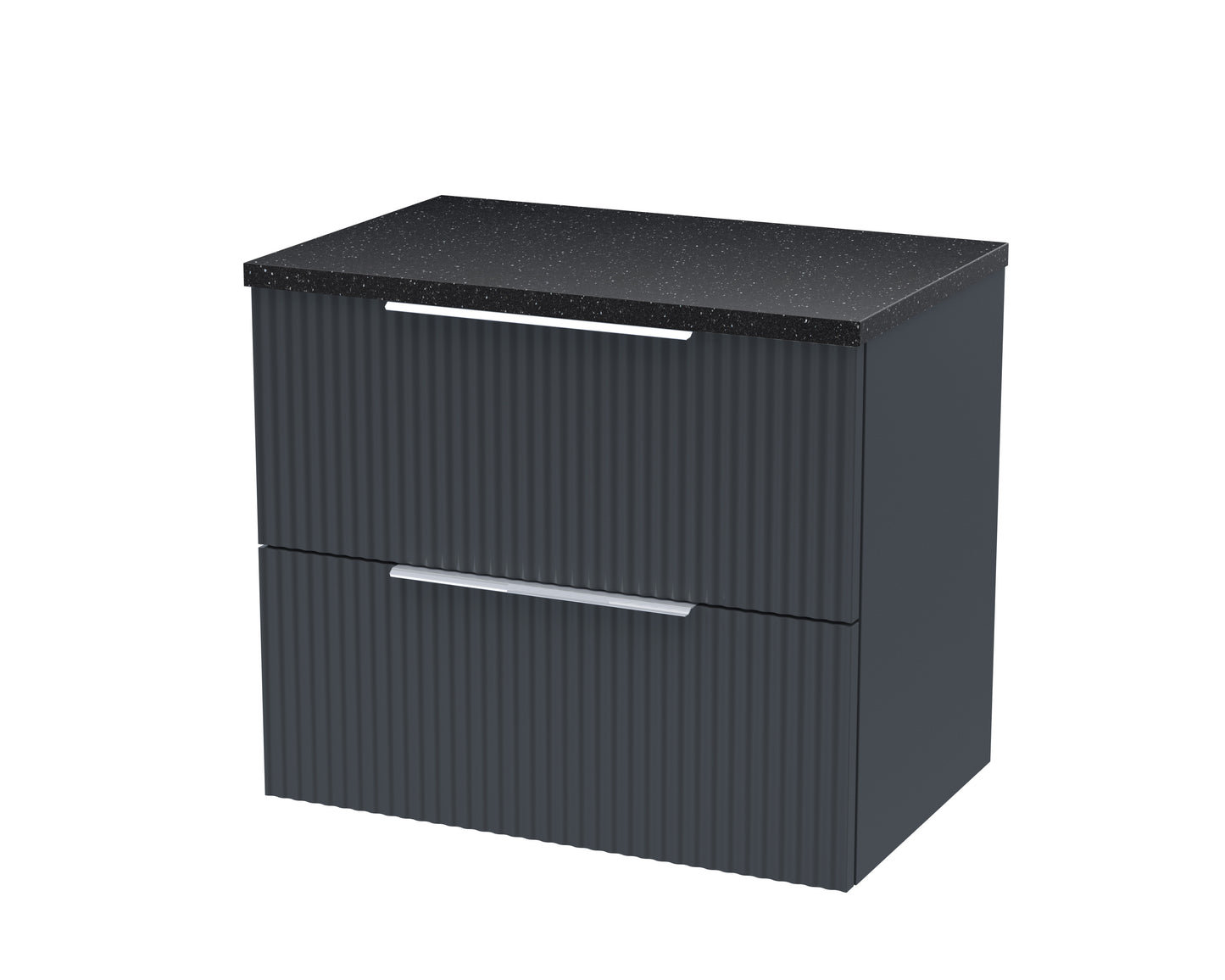 Hudson Reed 600mm Wall Hung 2 Drawer Vanity & Laminate Top