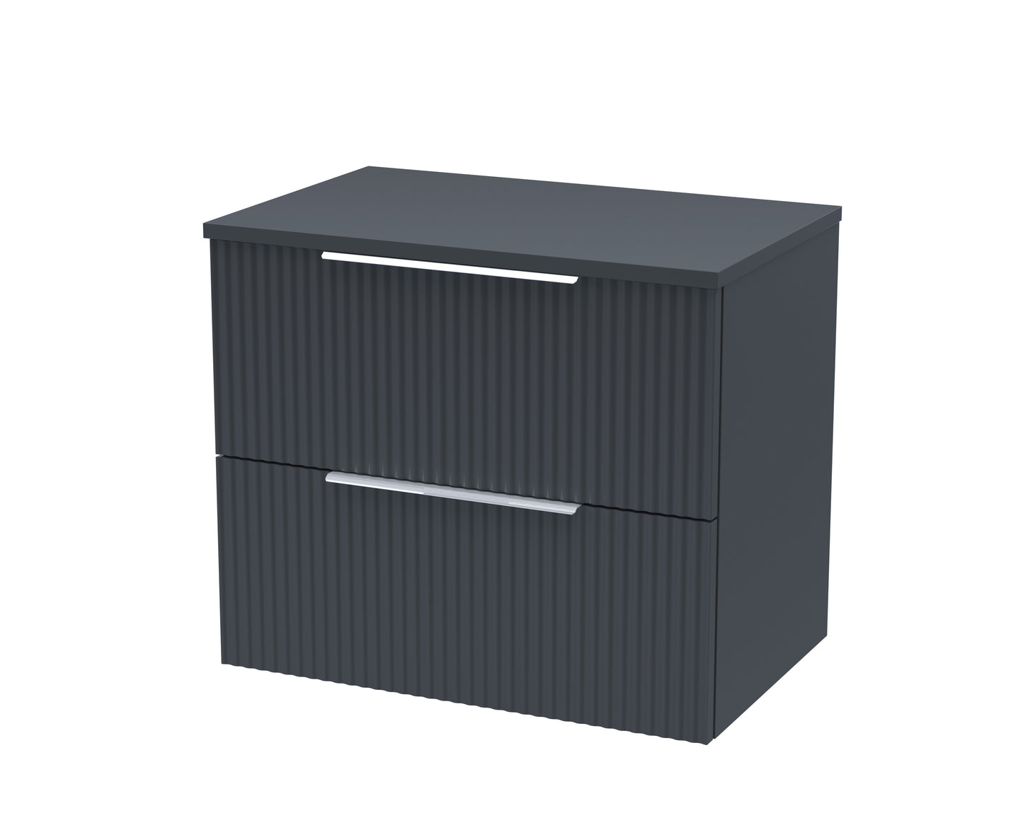 Hudson Reed 600mm Wall Hung 2 Drawer Vanity & Worktop