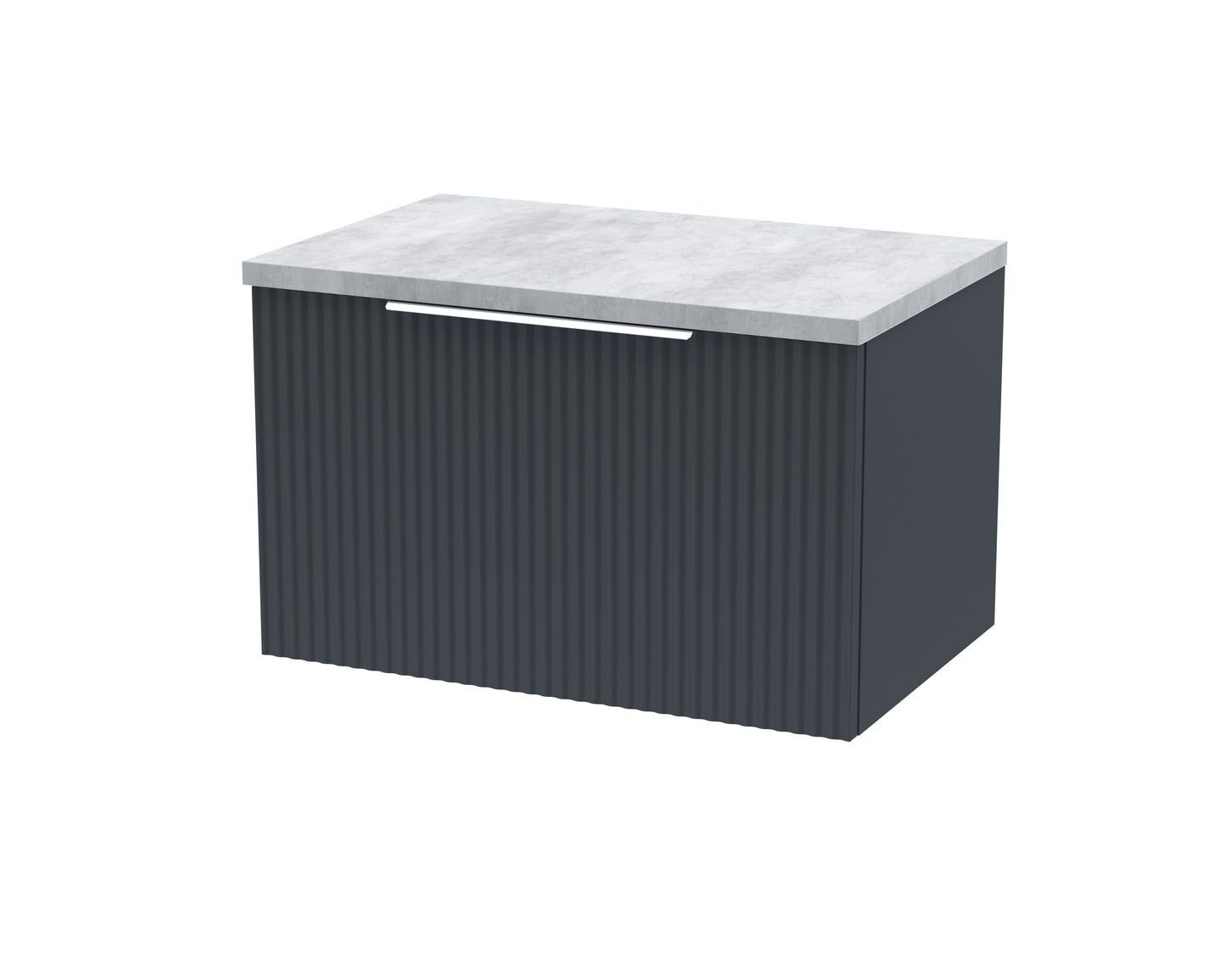 Hudson Reed 600mm Wall Hung Single Drawer Vanity & Laminate Top