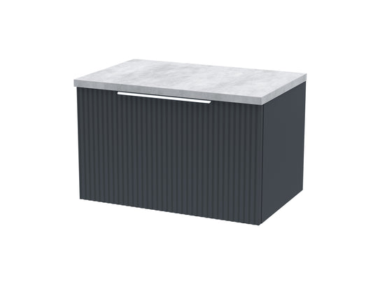 Hudson Reed 600mm Wall Hung Single Drawer Vanity & Laminate Top