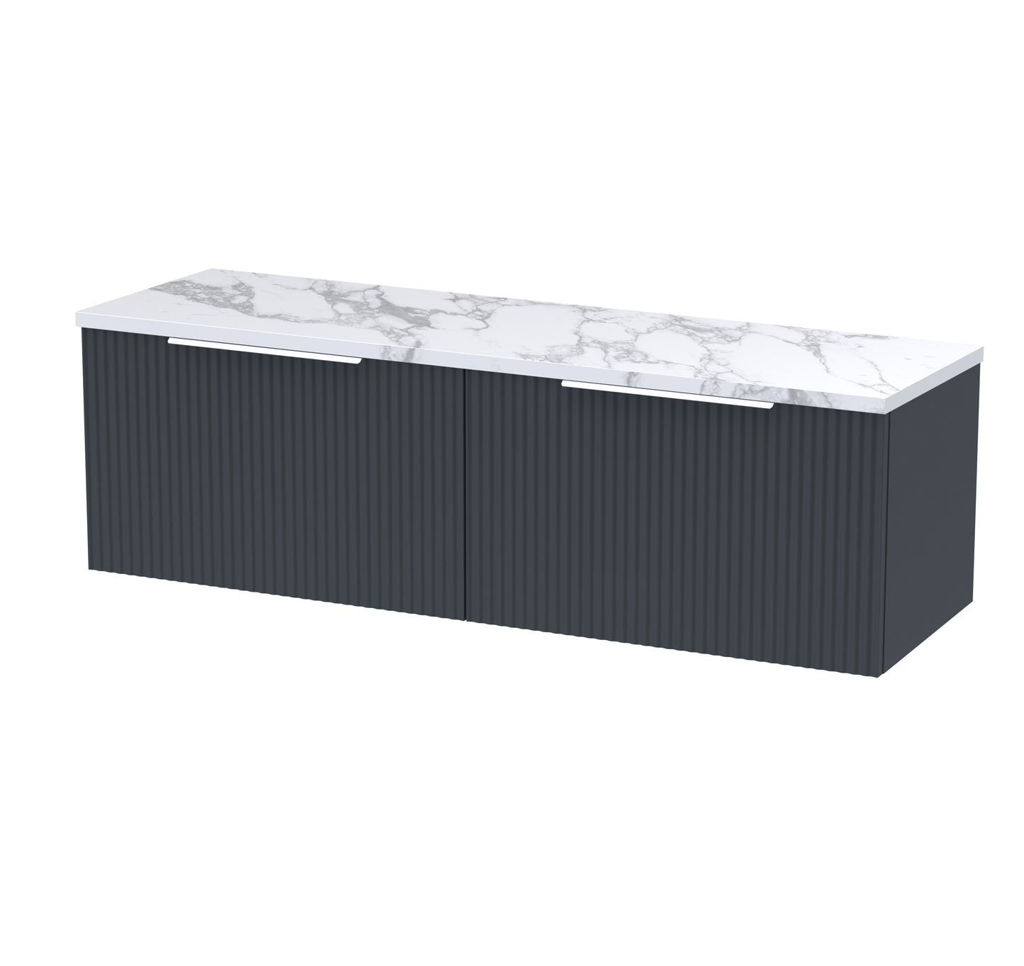 Hudson Reed 1200 Wall Hung 2-Drawer Vanity & Laminate Worktop